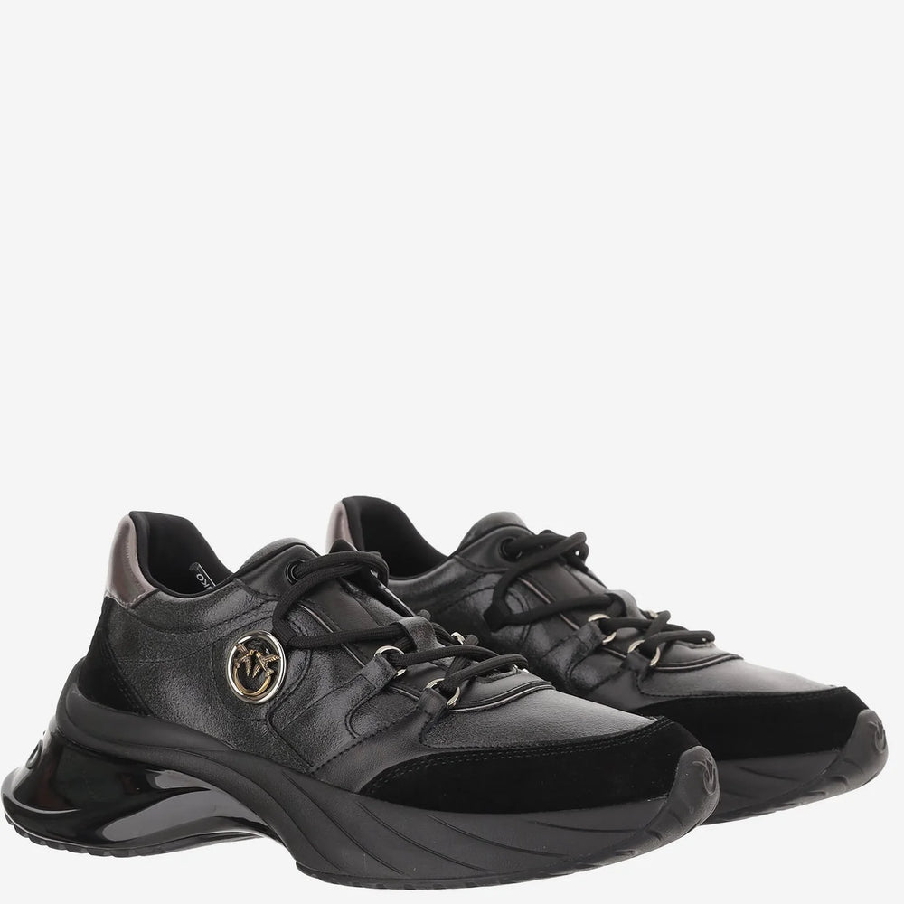 ARIEL 36 - SNEAKER CALF LEATHER/COW SUEDE BLACK Z99