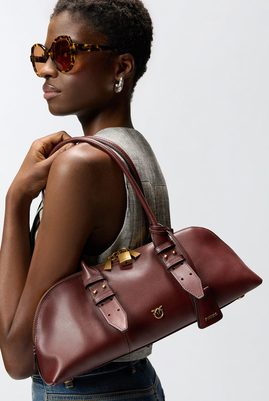 ESCAPE BAG HORIZONTAL LARGE SHOULDER BAG IN LEATHER