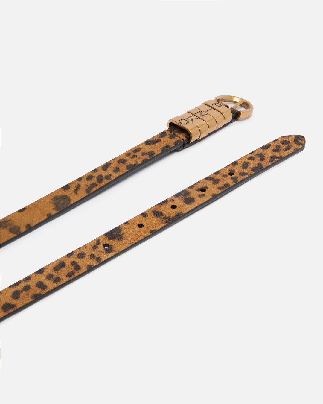 106406 A32A SADDLE BELT LETTERING H2.LOW SUEDE M35Q