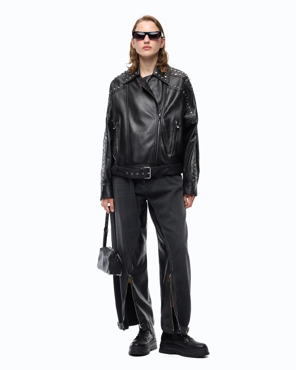 107164 A3EB CAMELIA LEATHER JACKET Z99