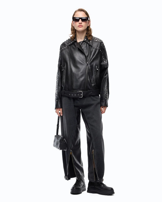 107164 A3EB CAMELIA LEATHER JACKET Z99