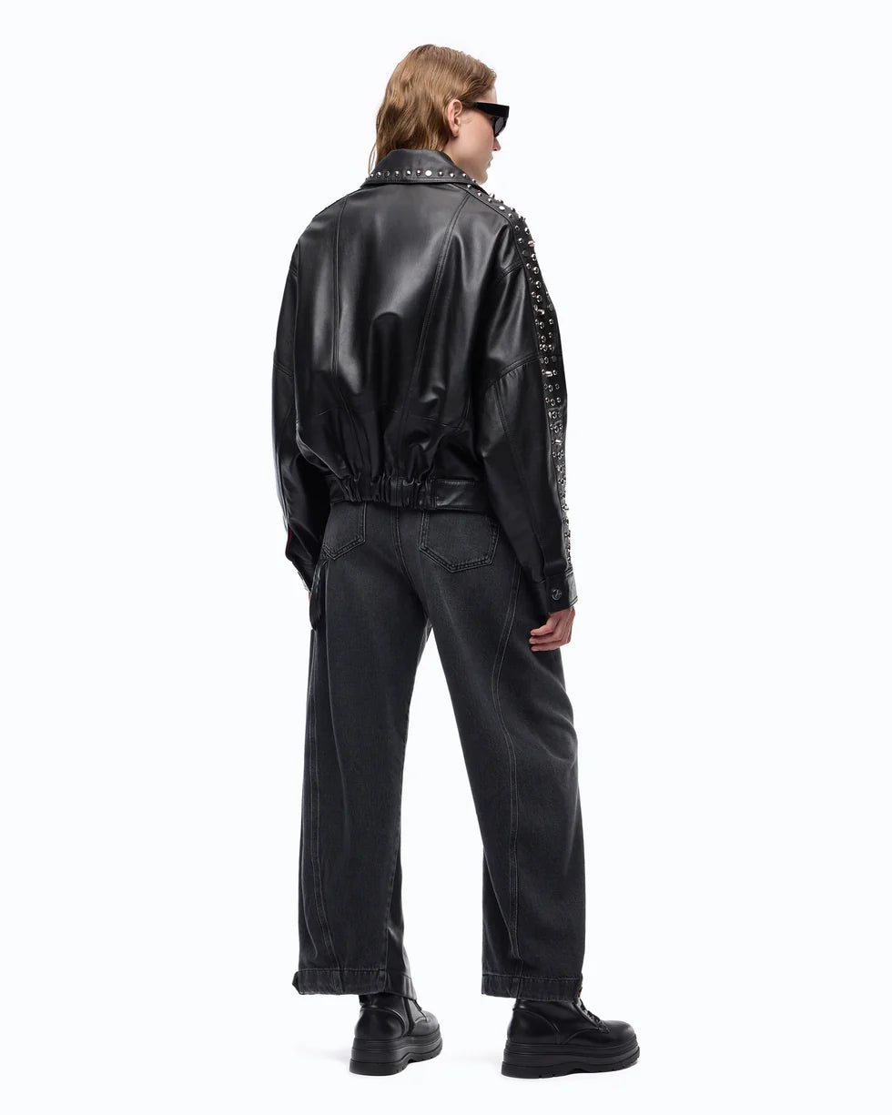 107164 A3EB CAMELIA LEATHER JACKET Z99