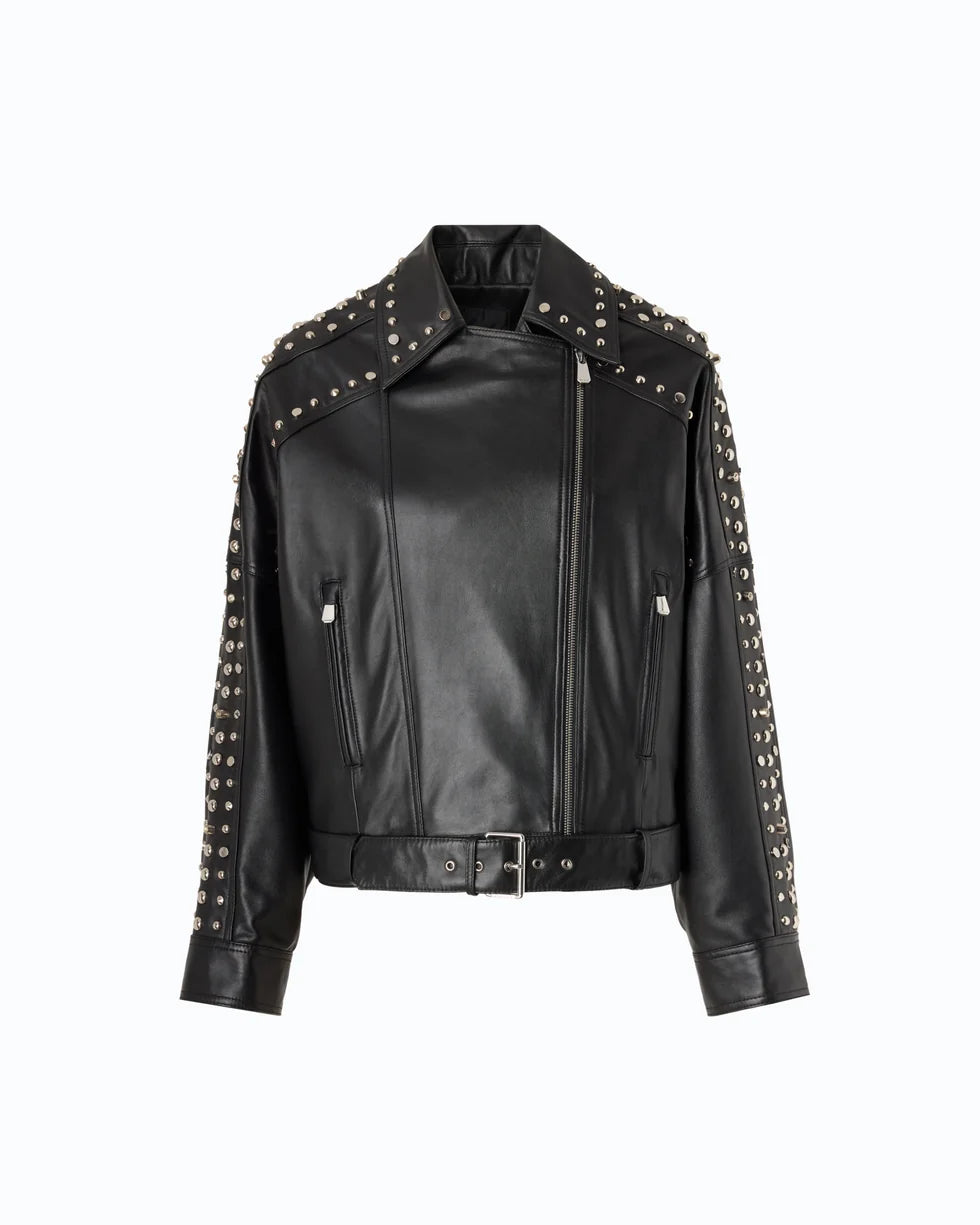 107164 A3EB CAMELIA LEATHER JACKET Z99