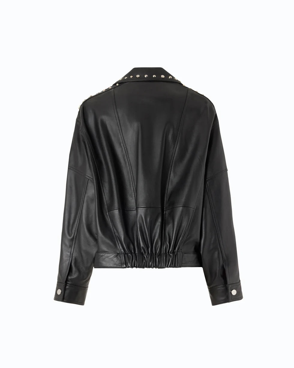 107164 A3EB CAMELIA LEATHER JACKET Z99