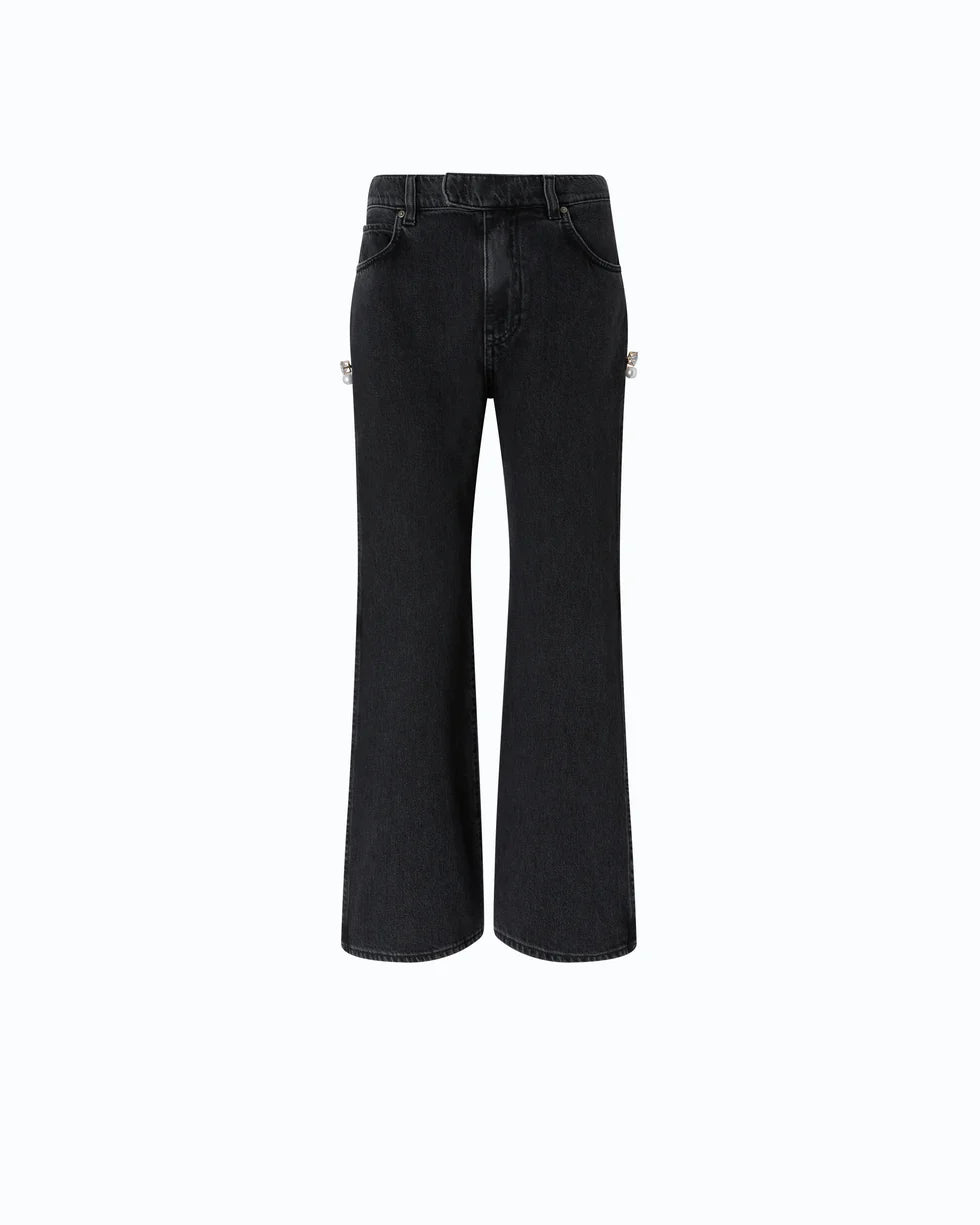 107499 A3KM WANDA WIDE LEG SPACCO SOFT BLK BLK Z99