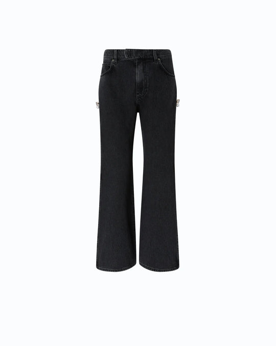 107499 A3KM WANDA WIDE LEG SPACCO SOFT BLK BLK Z99