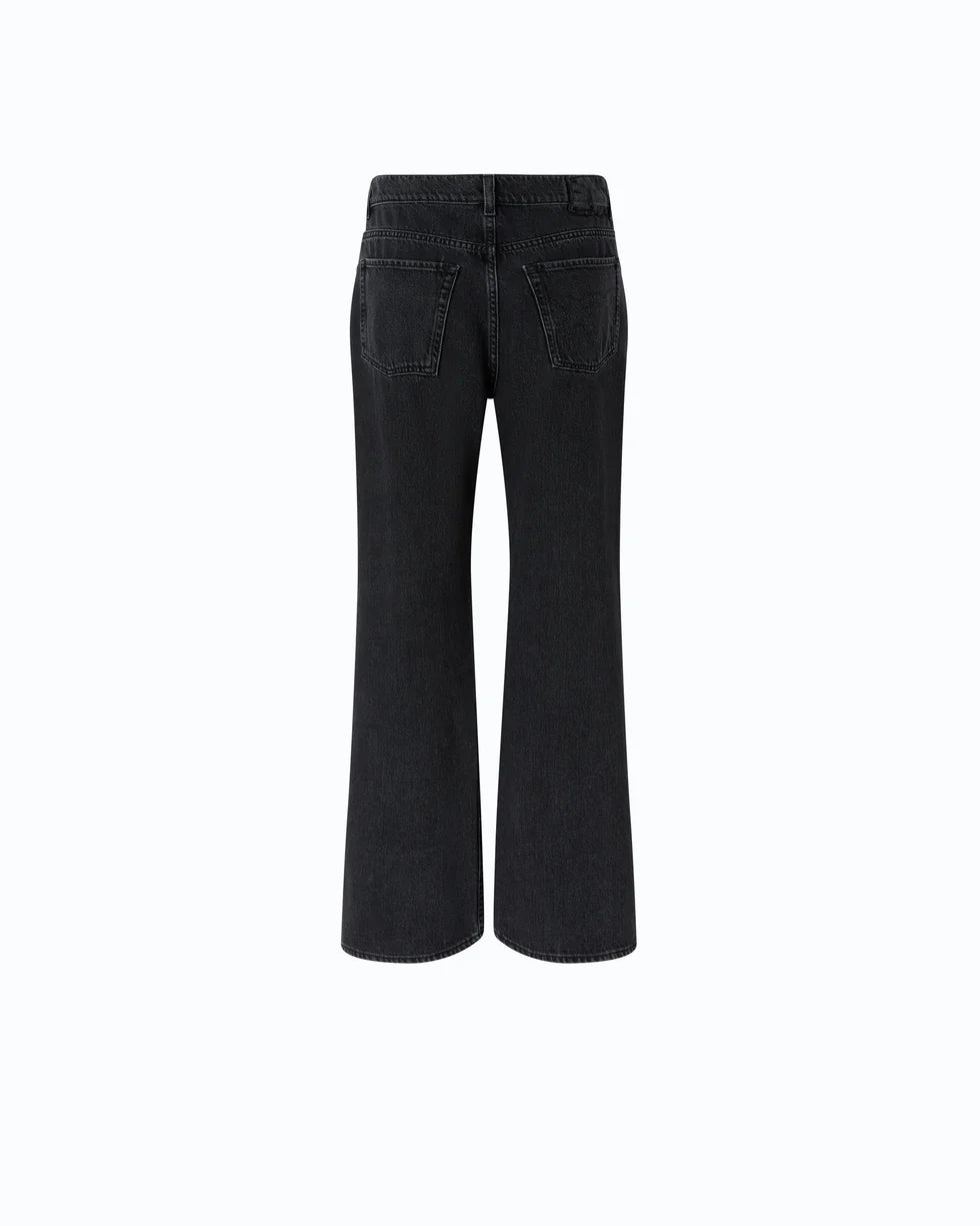 107499 A3KM WANDA WIDE LEG SPACCO SOFT BLK BLK Z99