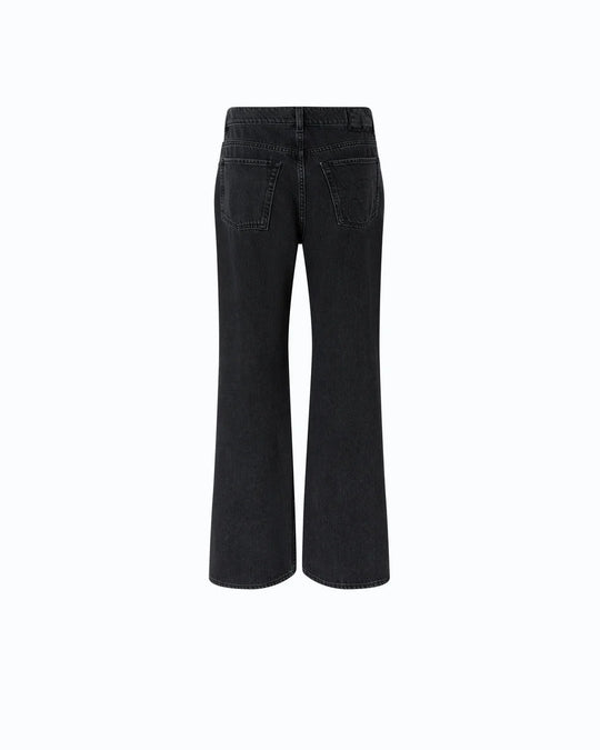 107499 A3KM WANDA WIDE LEG SPACCO SOFT BLK BLK Z99