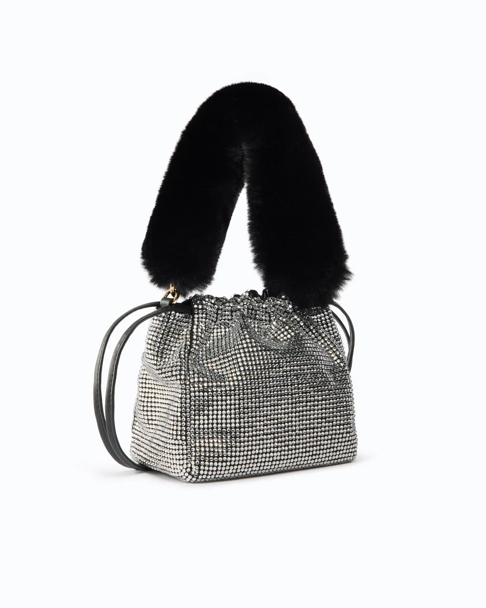 107635 A3M9 POUCH FULL STRASS/IMITATIONFUR Z99Y U