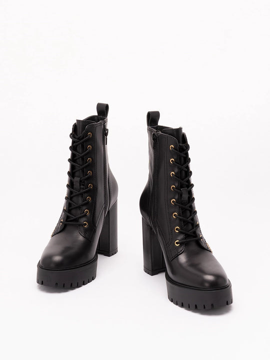 CLARA 03 - ANKLE BOOT CALF LEATHER BLACK Z99