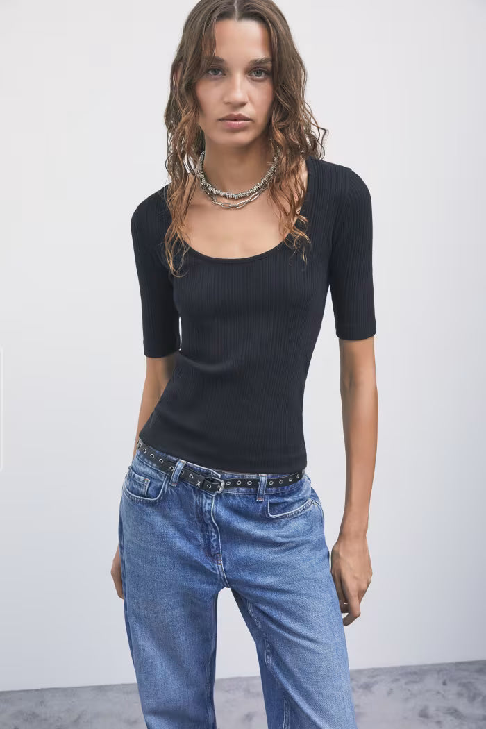 1M0005 J0154 MAGLIA/T-SHIRT K103 Nero