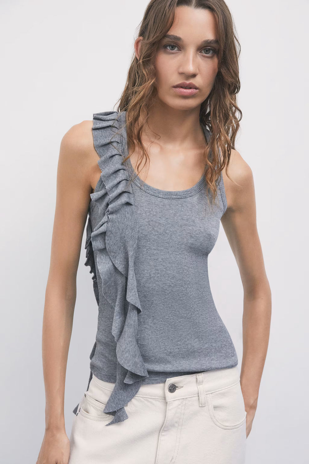 1M0006 J0152 MAGLIA/TOP S813 Light Gray Melange