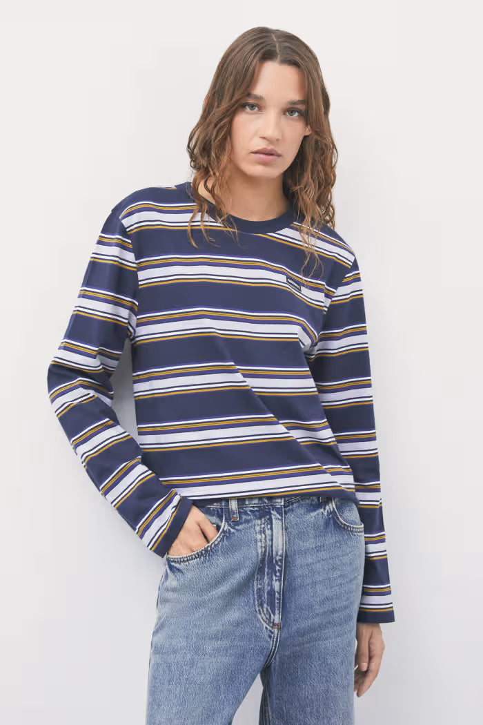 1M0009 J0155 MAGLIA/T-SHIRT YA90 Blue Stripes