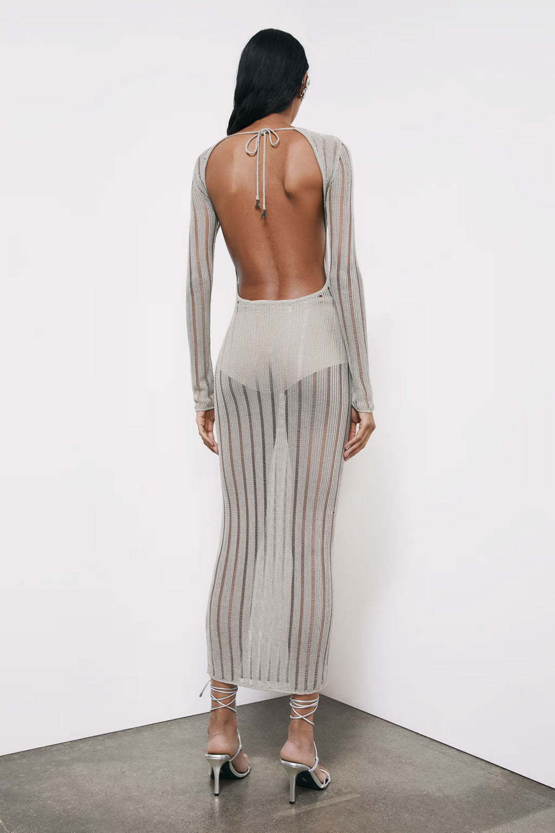 2A3031 K328 ABITO/DRESS W435 Pearl ivory lurex