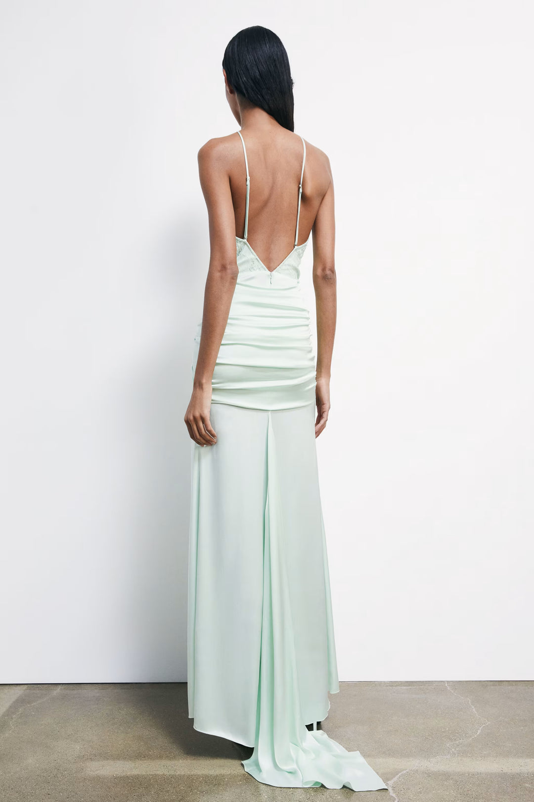 2A3048 A775 Long ceremony dress with jewel insert G632