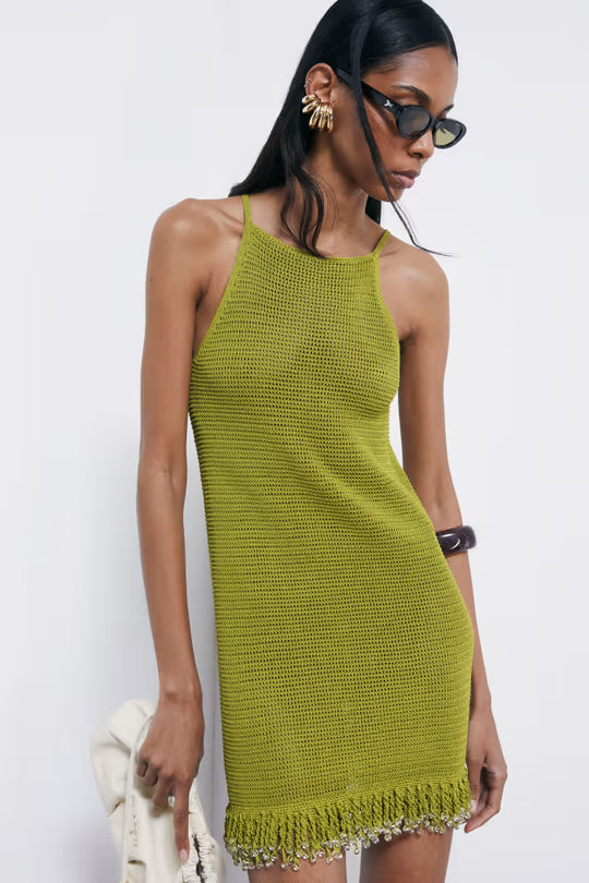 2A3095 K337 ABITO/DRESS G631 Aloe Green