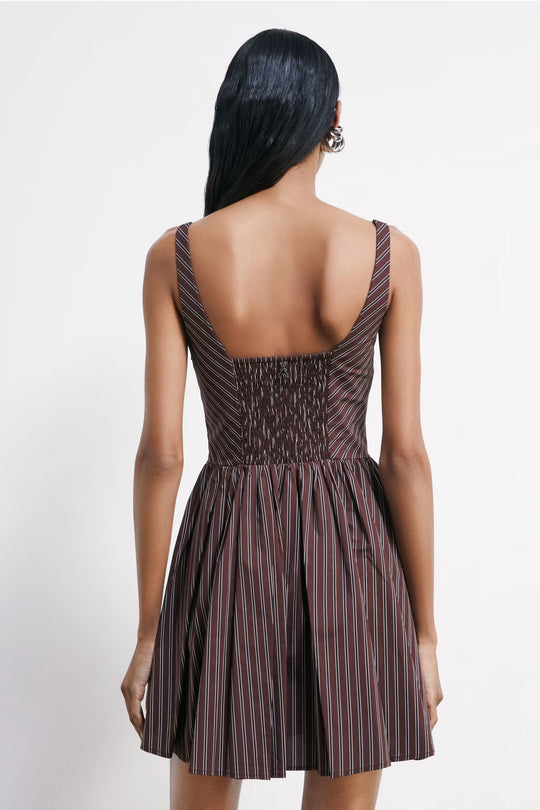 2A3096 A552 ABITO/DRESS J511 Wood Brown Stripes