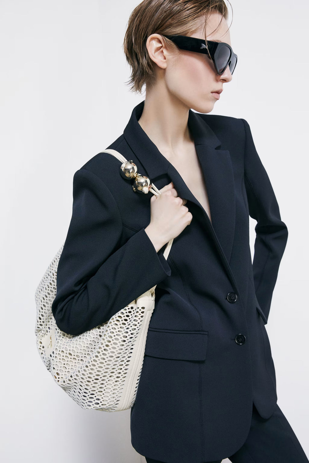 2B0182 L182 BORSA/BAG W405 Wooly White
