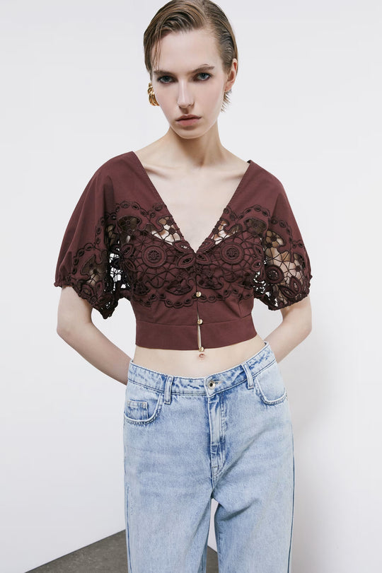 2C1705 A773 CAMICIA/SHIRT B887 Wood Brown