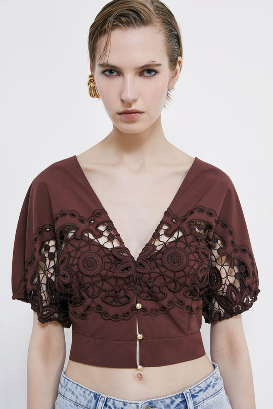 2C1705 A773 CAMICIA/SHIRT B887 Wood Brown