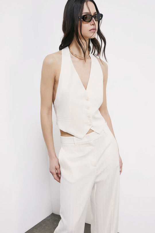 2C1726 A735 GILET W417 Pearl Ivory
