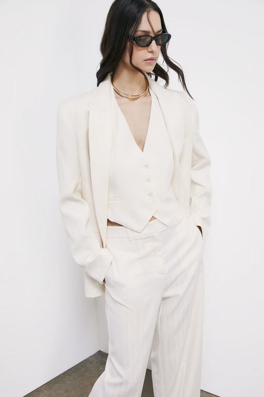 2C1726 A735 GILET W417 Pearl Ivory