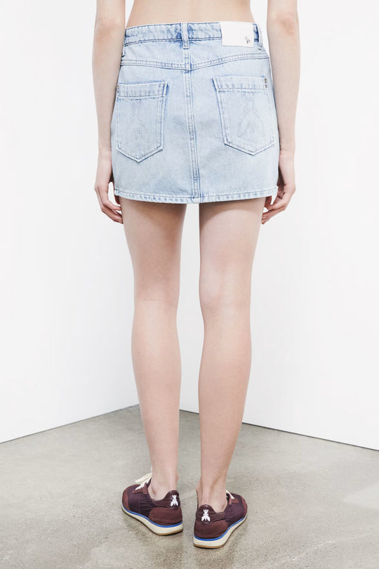 2G1058 D070 Denim mini skirt CB21