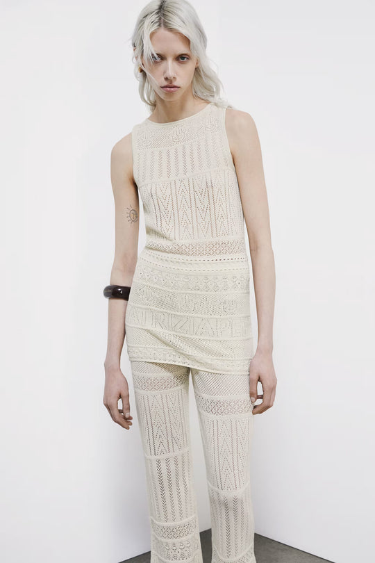 2K0383 K332L MAGLIA/KNIT W436 Summer cream lurex