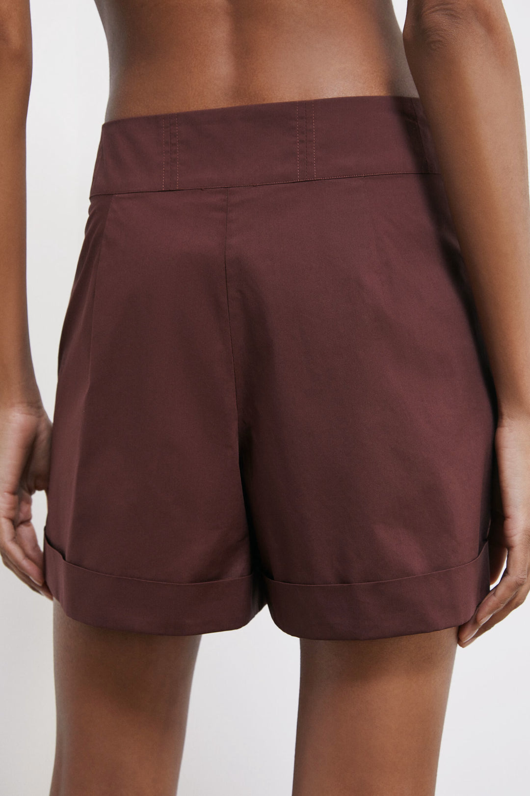 2P1751 A9B9 PANTALONI/TROUSERS LIGHT COTT B887 Wood Brown