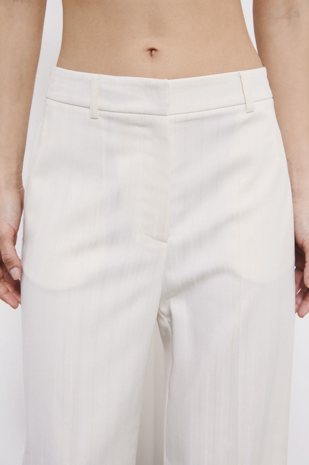 2P1754 A735 PANTALONI/TROUSERS W417 Pearl Ivory