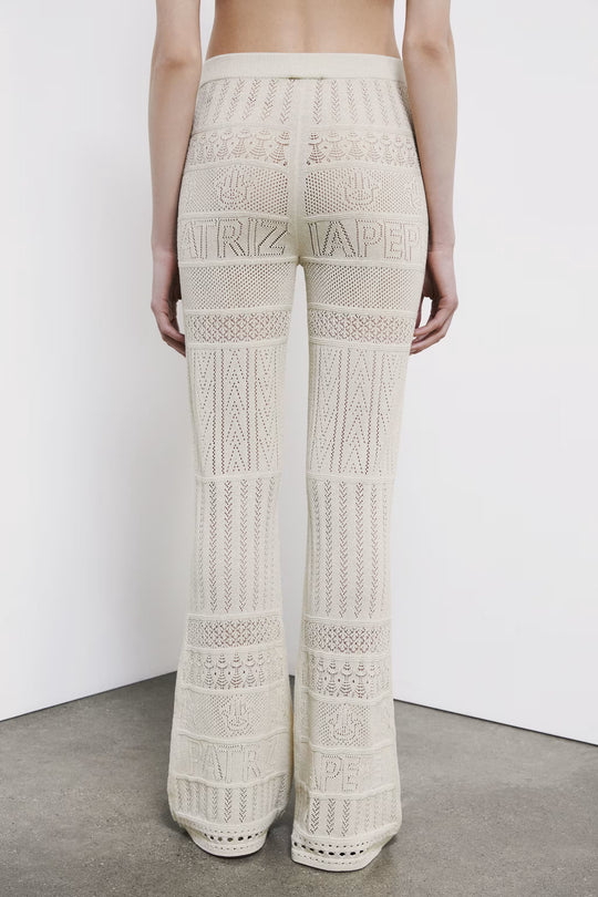 2P1757 K332L PANTALONI/TROUSERS W436 Summer cream lurex