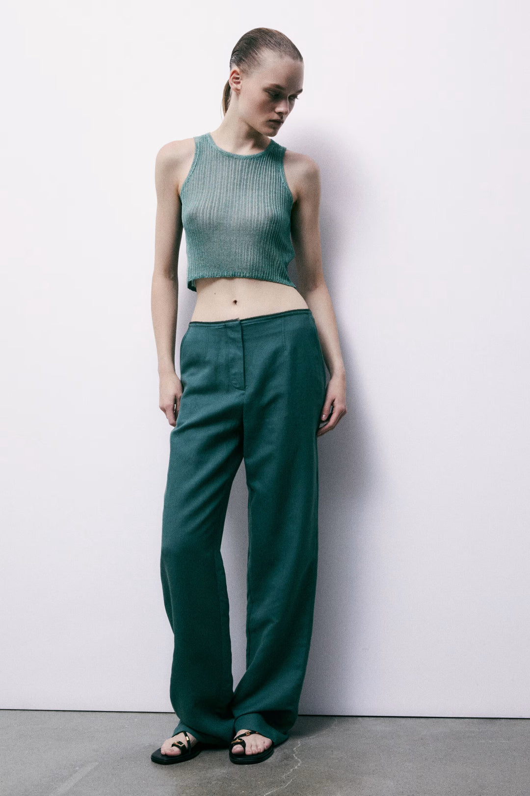2P1759 A052 PANTALONI/TROUSERS G629 Algae Green
