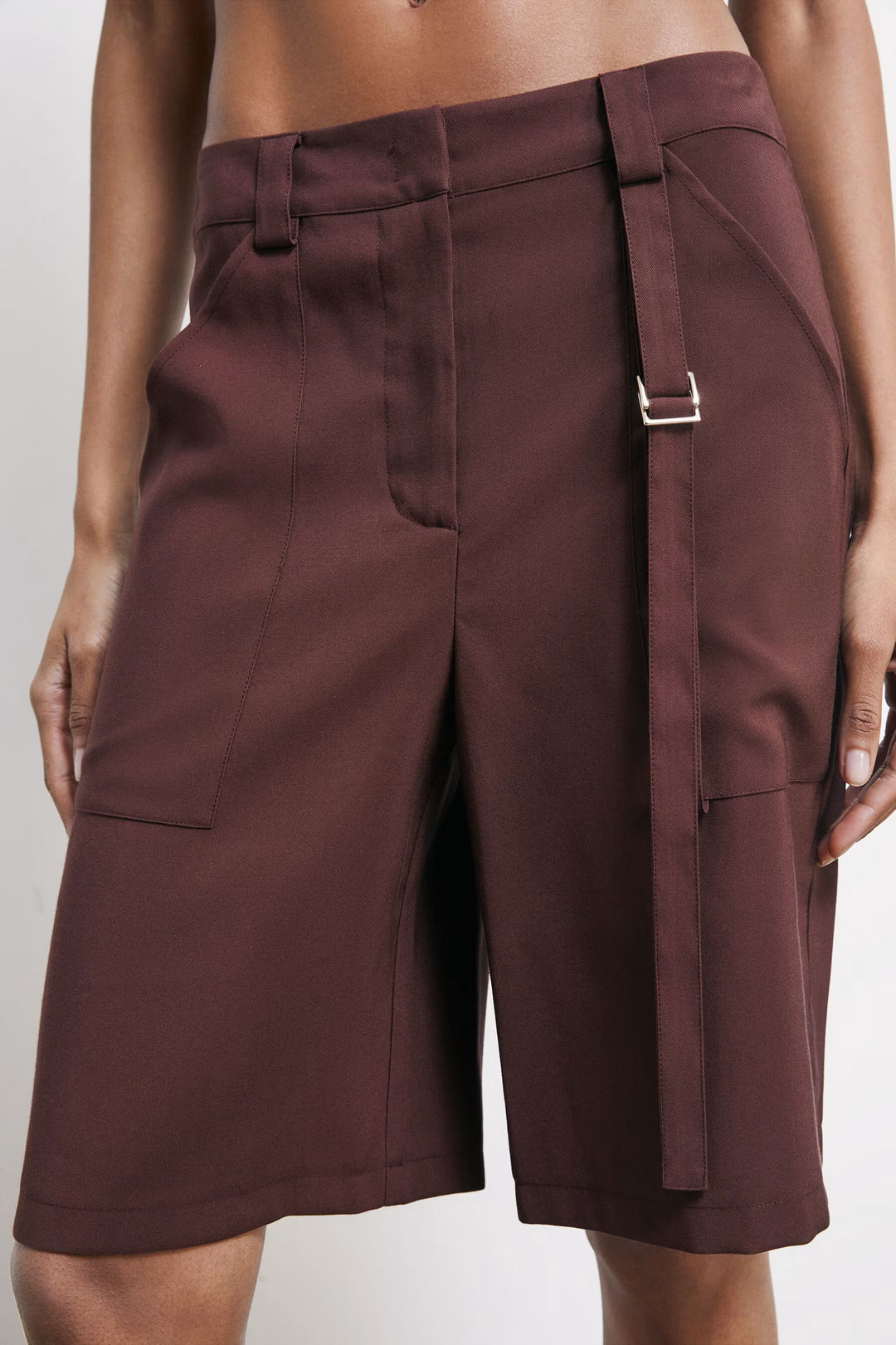 2P1773 A573 PANTALONI/TROUSERS B887 Wood Brown