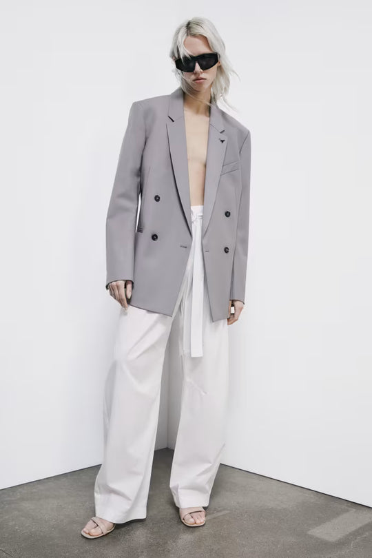 2P1774 A733 PANTALONI/TROUSERS W146 Bianco