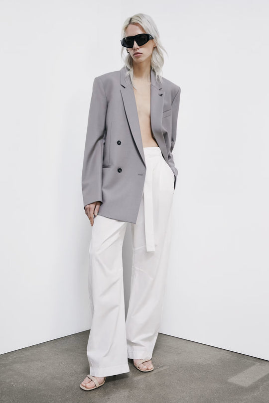 2P1774 A733 PANTALONI/TROUSERS W146 Bianco