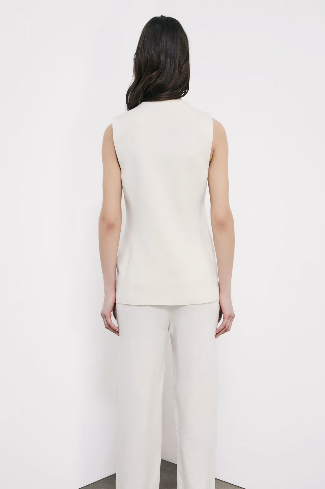 2S1548 A052 GILET W417 Pearl Ivory