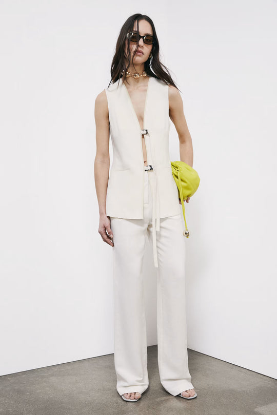2S1548 A052 GILET W417 Pearl Ivory