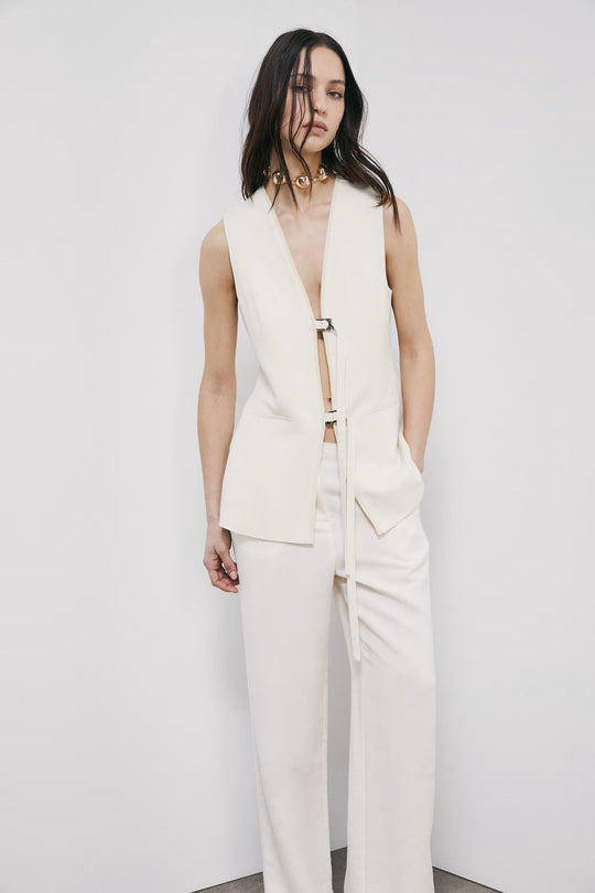 2S1548 A052 GILET W417 Pearl Ivory