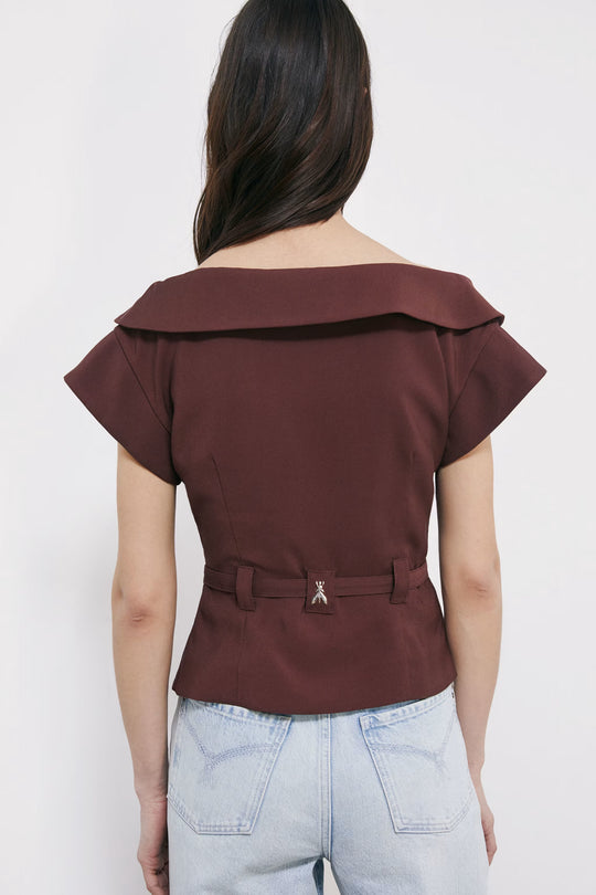 2S1549 A573 GIACCA/JACKET NEW VISCOSE SUM B887 Wood Brown
