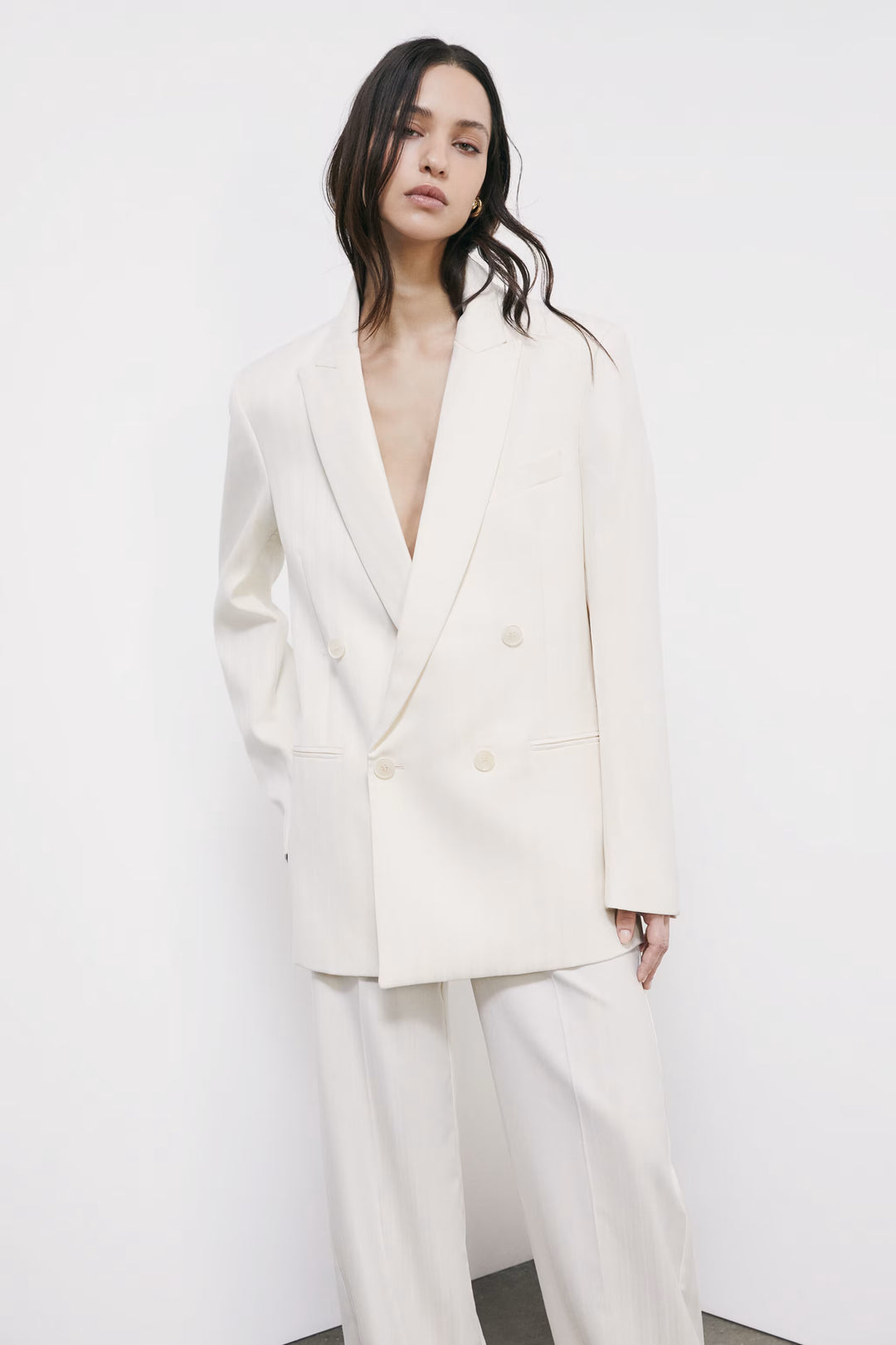 2S1560 A735 GIACCA/JACKET W417 Pearl Ivory