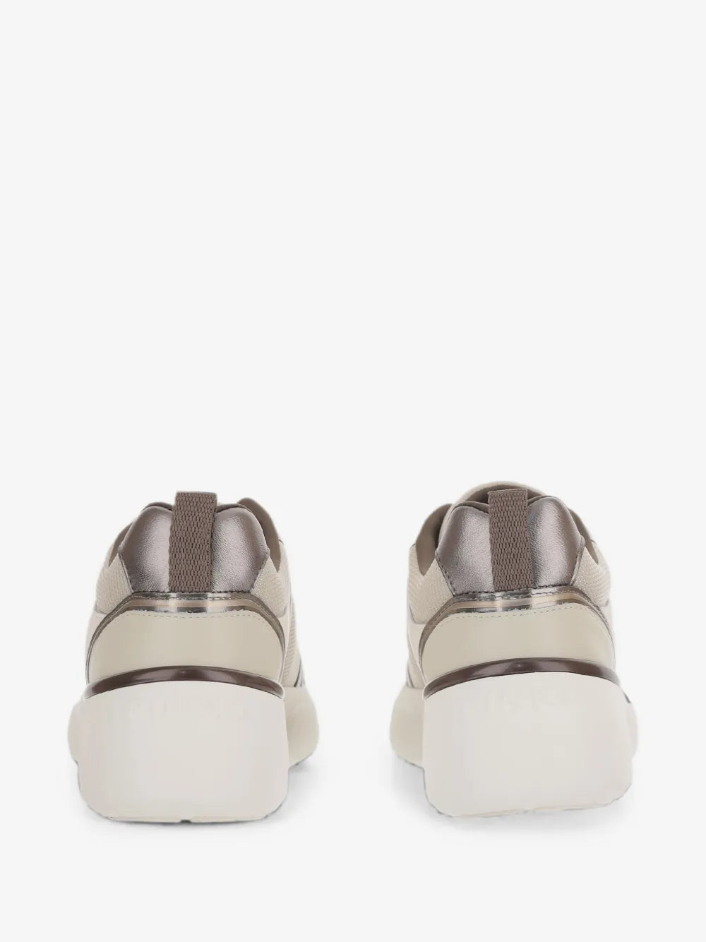ALBA 03 - SNEAKER CALF LEATHER/MESH/MIRROR IVORY ZU5