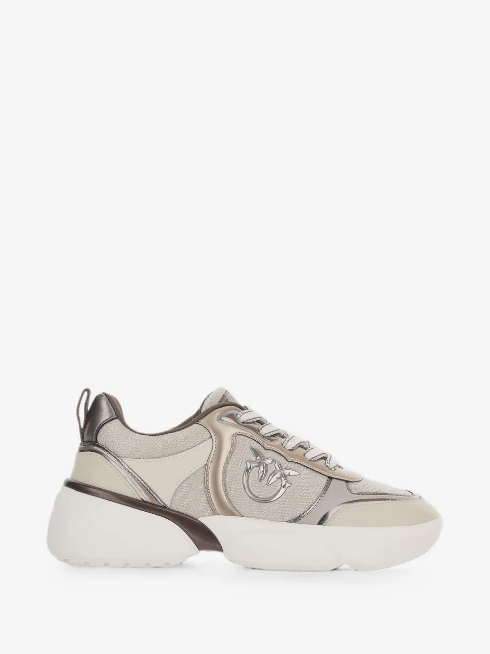 ALBA 03 - SNEAKER CALF LEATHER/MESH/MIRROR IVORY ZU5