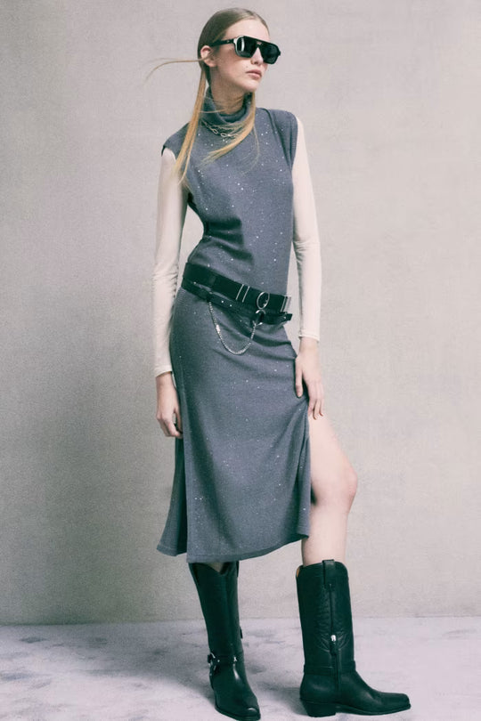 8A0029 KK008 ABITO/DRESS S776 ASTRAL GRAY