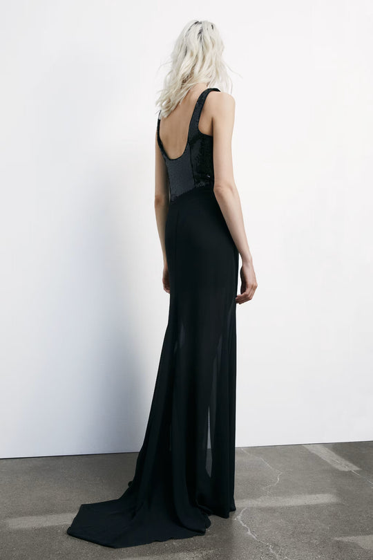 8A1629 J401 ABITO/DRESS ASPETTO GENERIC K103 Nero