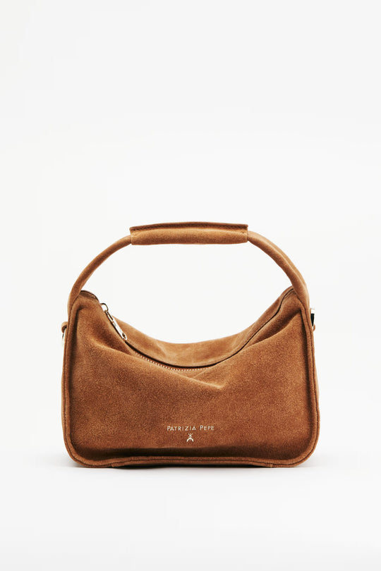 Contemporary Hobo small suede shoulder bag