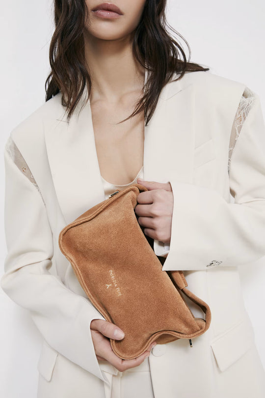Contemporary Hobo small suede shoulder bag