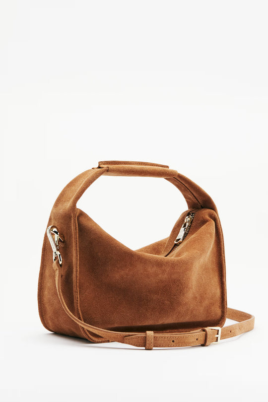 Contemporary Hobo small suede shoulder bag