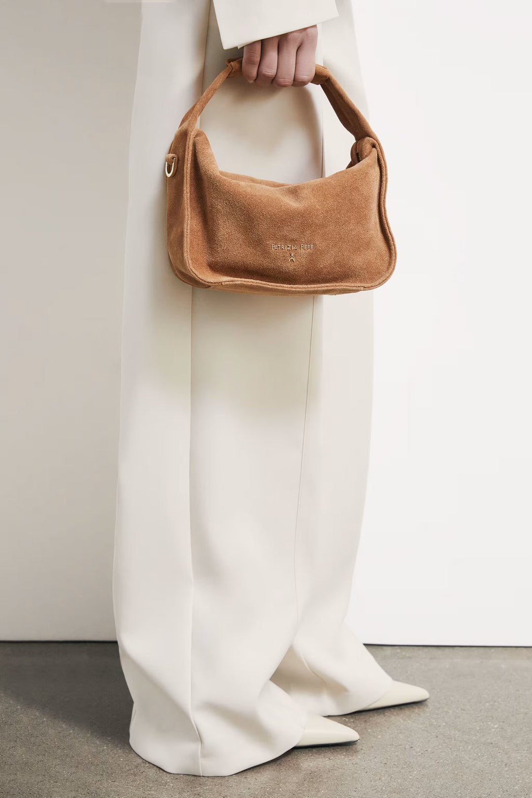 Contemporary Hobo small suede shoulder bag