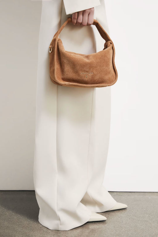 Contemporary Hobo small suede shoulder bag