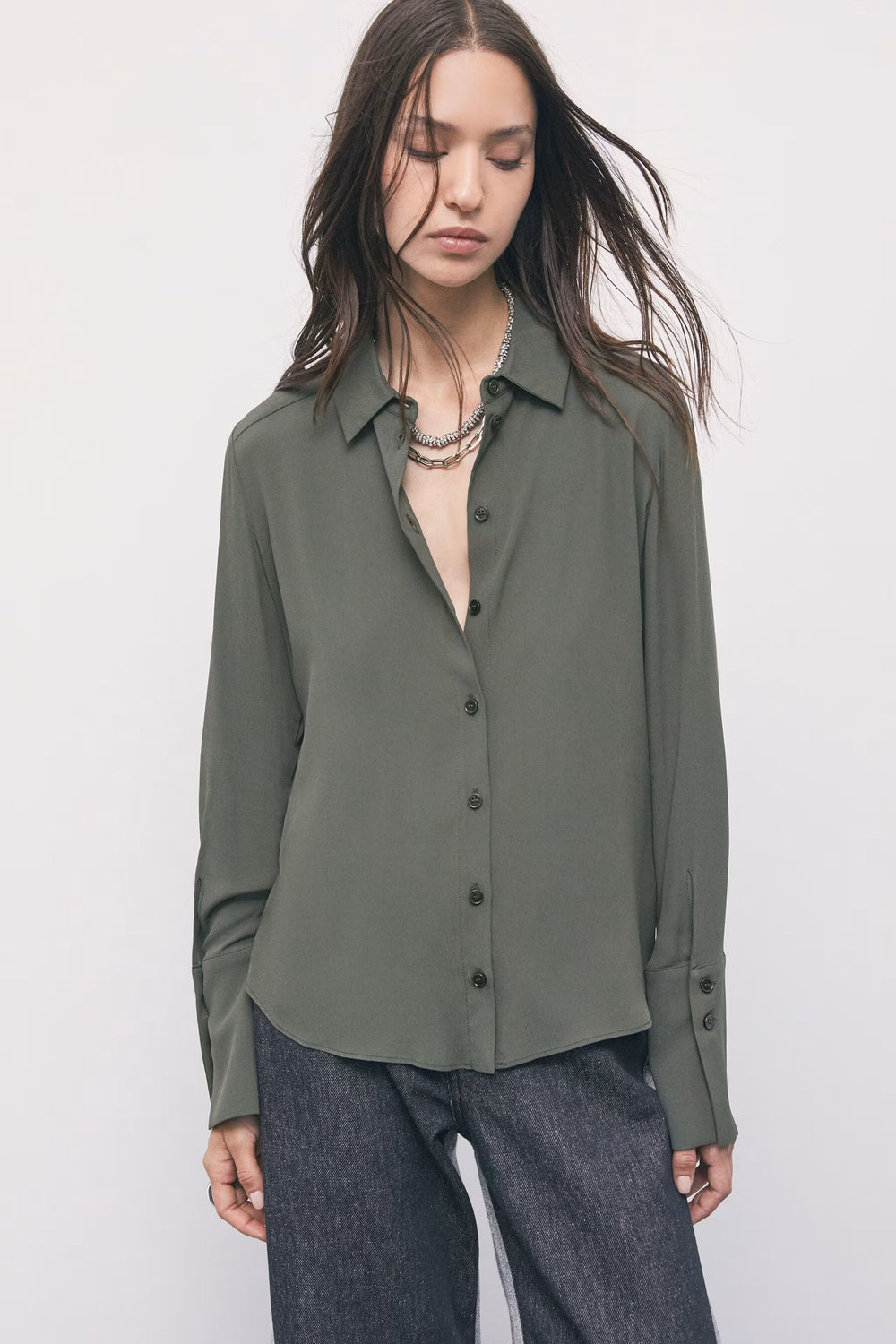 8C0075 A8I1 CAMICIA/SHIRT G639 Mysterious Green